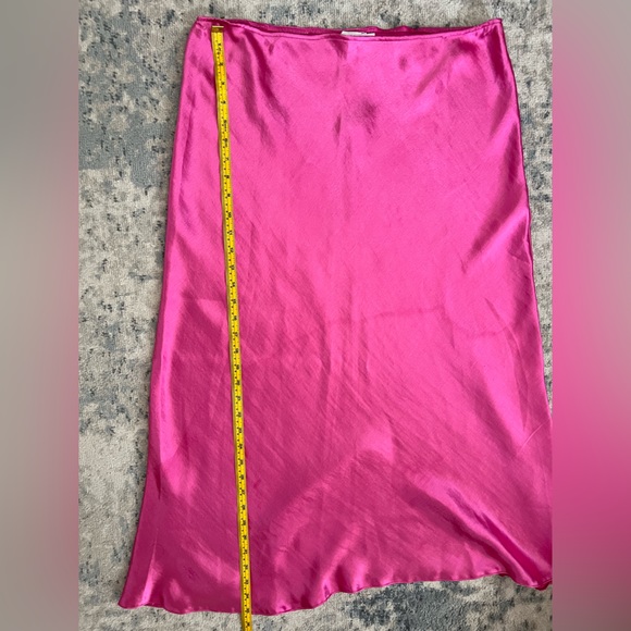 🚫SOLD🚫 ASOS Barbie Pink Midi Slip Skirt - Picture 8 of 9